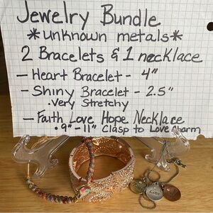 Jewelry Bundle - 2 Bracelets & 1 Necklace